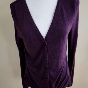Loft cardigan with bottom tie